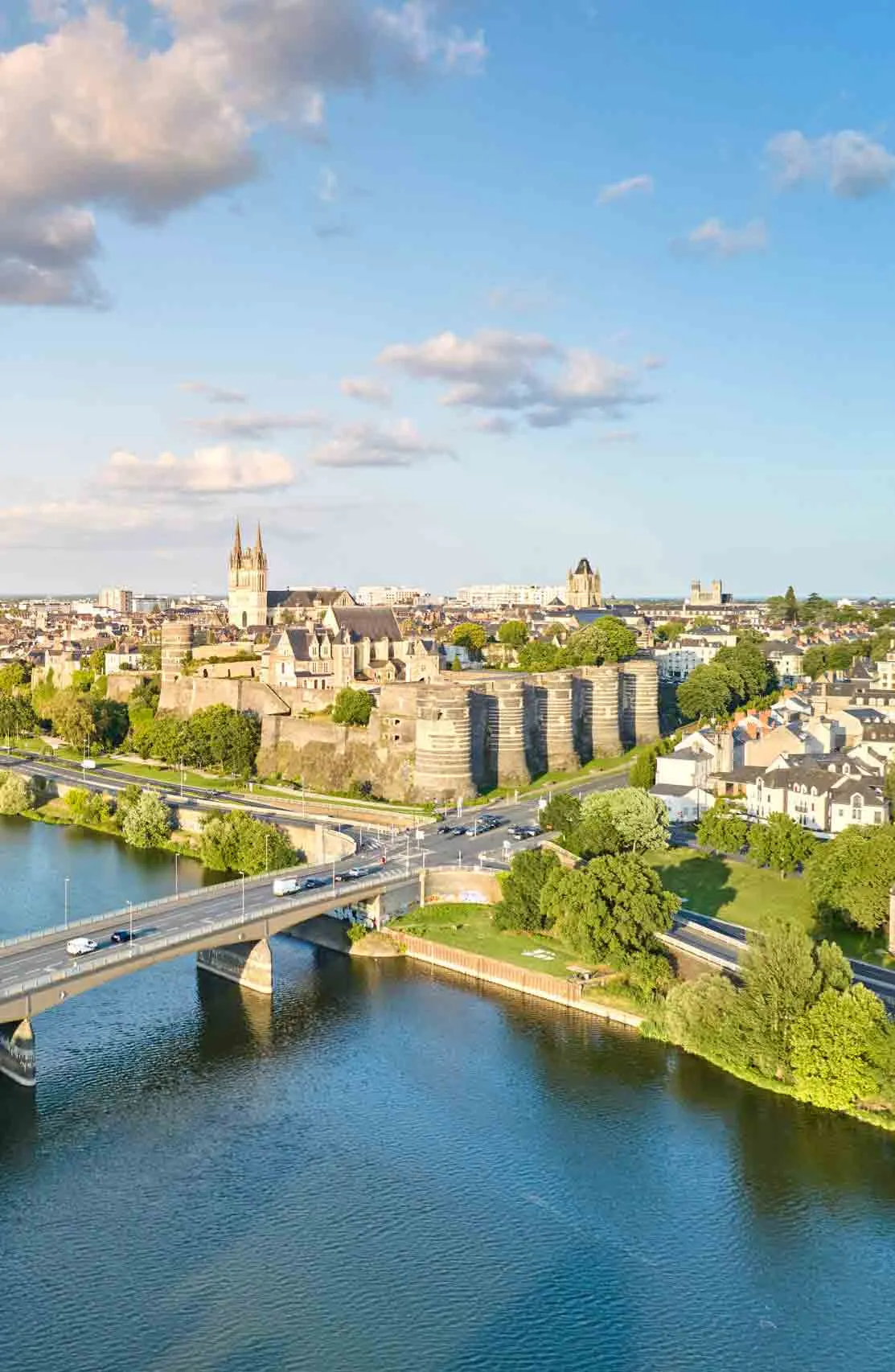 Aerial view of Angers © Alexandre Lamoureux - Destination Angers